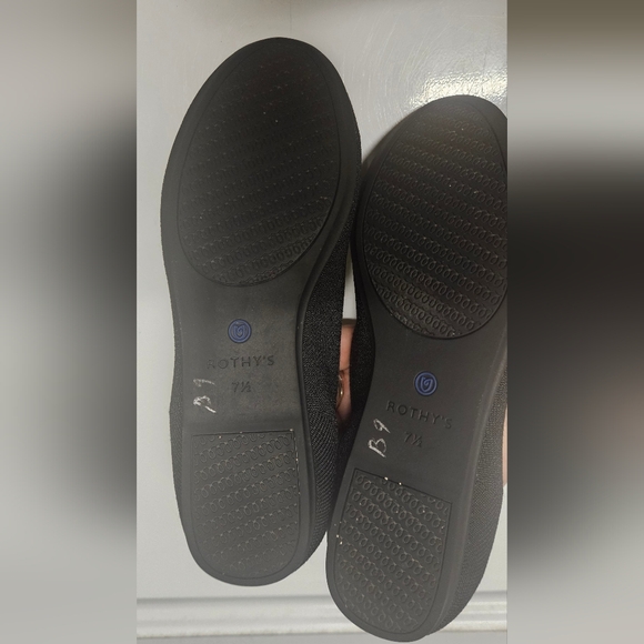 Rothy's Black Mule Loafer Flats Size 7.5 W - Picture 10 of 10